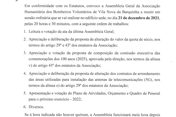 Assembleia Geral de sócios