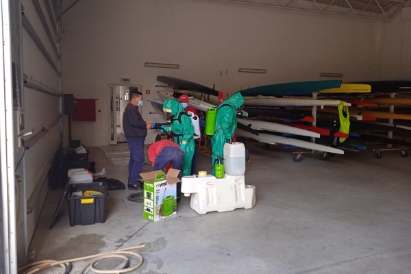 Centro Náutico descontaminado