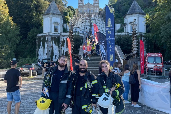 Bombeiros Barquinhenses na prova 