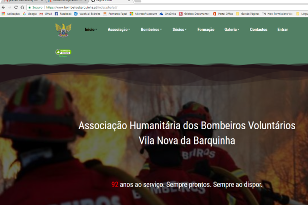 Bombeiros | Inauguração Página Oficial