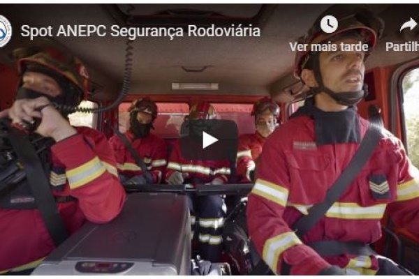 Promoção da segurança rodoviária dos Bombeiros