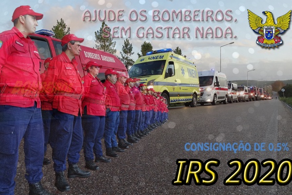 IRS 2020 | Ajude os bombeiros sem gastar um cêntimo
