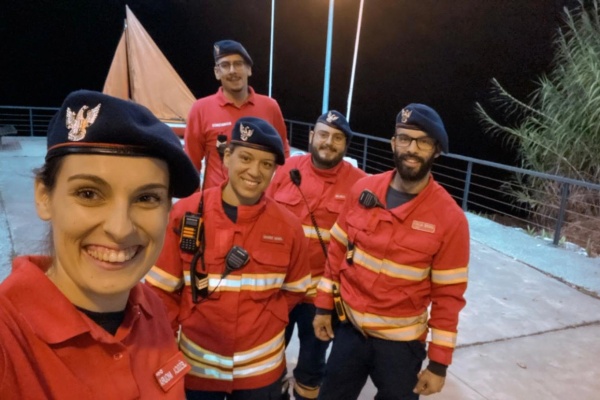 Bombeiros apoiam evento 
