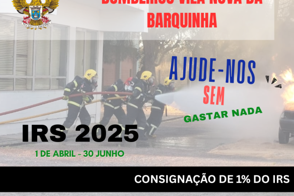 IRS 2025 | Ajude os bombeiros sem gastar um cêntimo