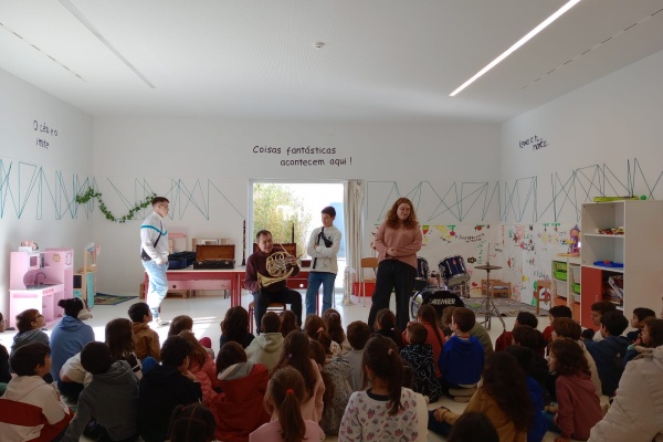 Banda de música na Escola Ciência Viva