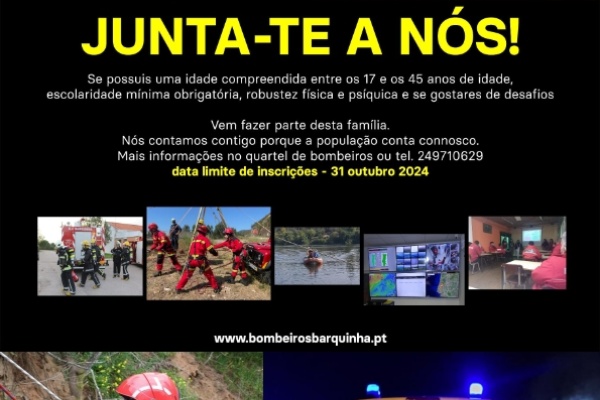 Bombeiros estão a recrutar