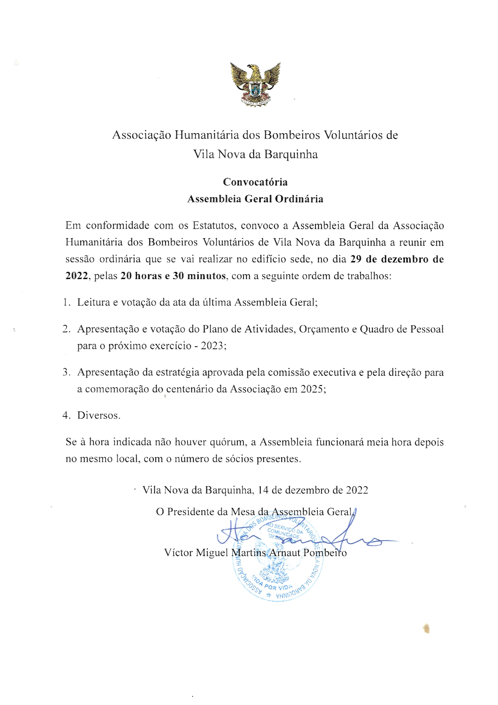 Convocatoria Assembleia 1 of 1